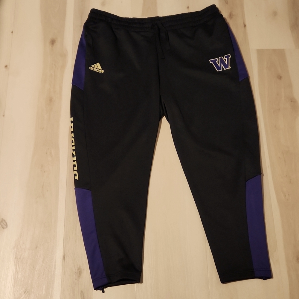Women's Adidas Black Washington Huskies AEROREADY Pants 2X